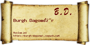 Burgh Dagomér névjegykártya